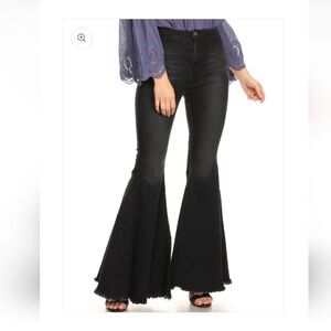 Anna-Kaci High Waisted Long Bell Bottom Flare Pants